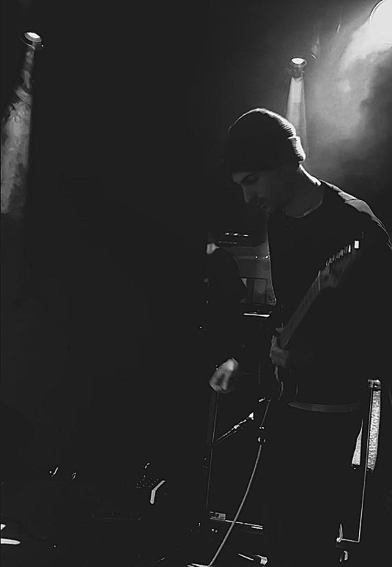 JAEV guitarist on stage