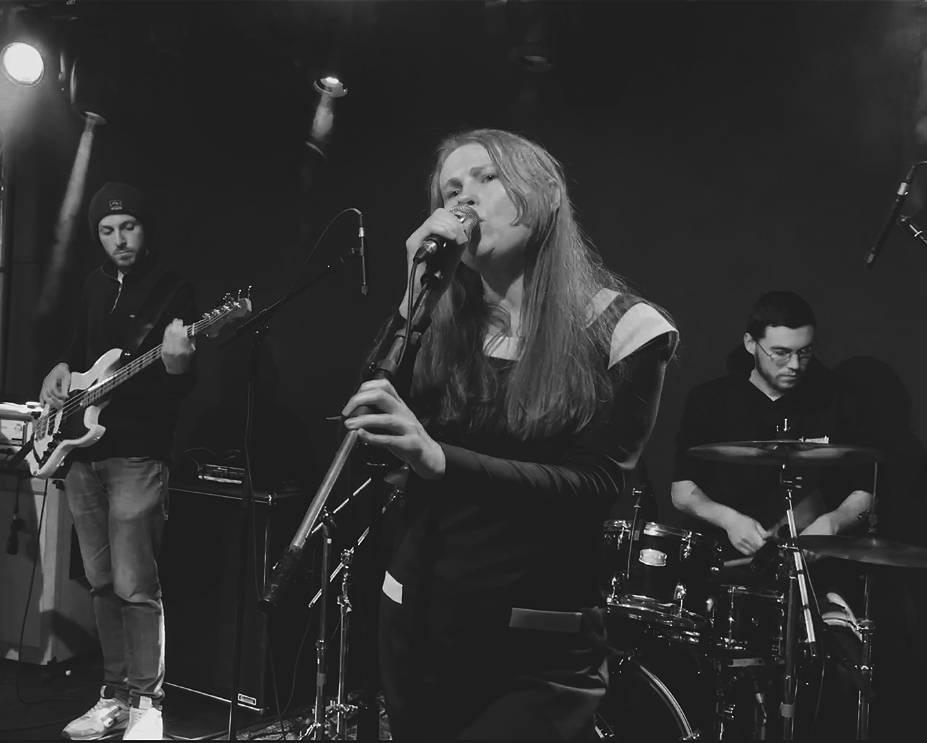 JAEV performing live on stage
